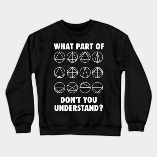 Funny Astrology Nerd Saying Aspect Pattern - Zodiac Horoscope Birth Chart Planets Crewneck Sweatshirt